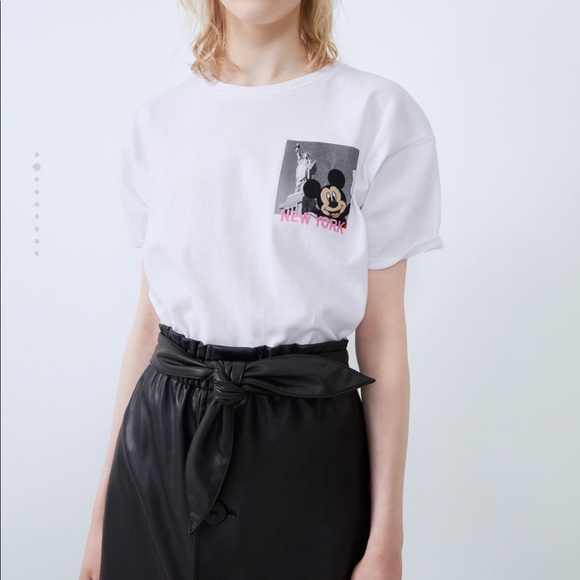 Zara Mickey Mouse tee S - Picture 2 of 2